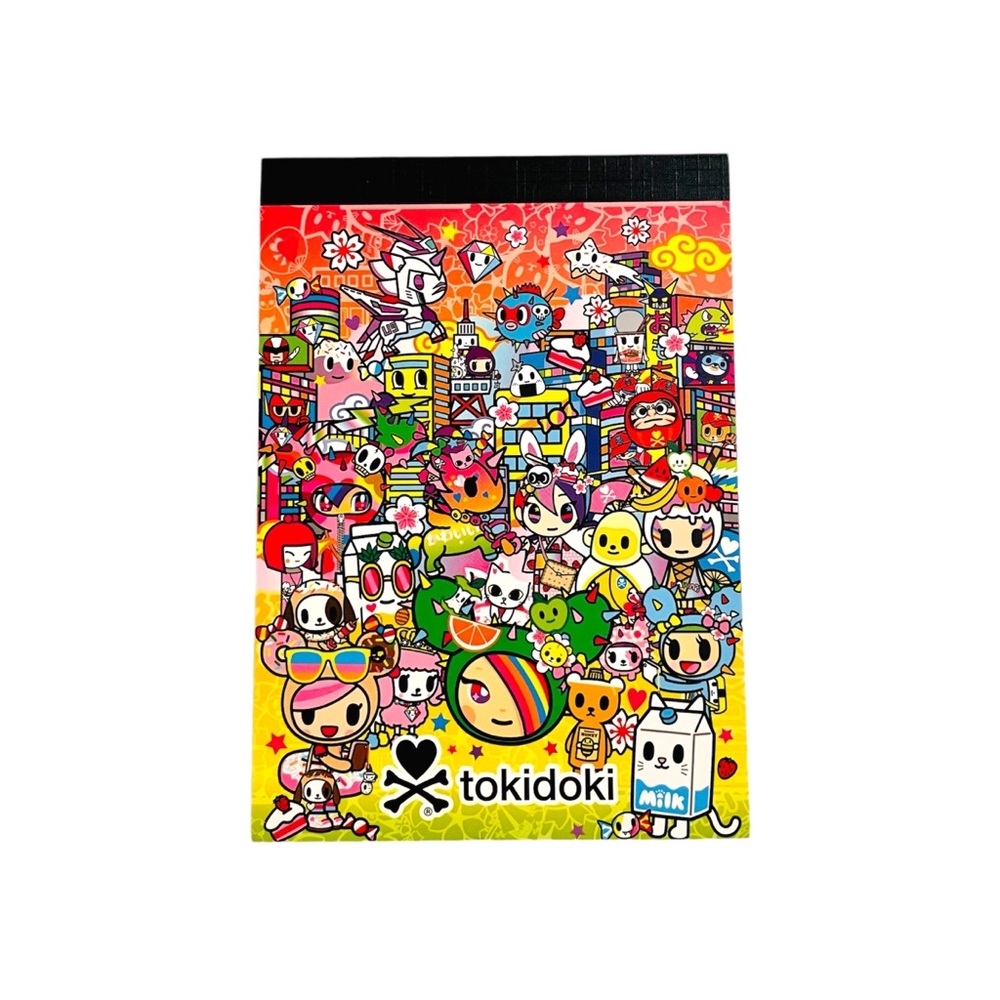 Tokidoki Kawaii All Stars Notepad Memo Writing Pad Cute Colorful Tokyo Scene NEW